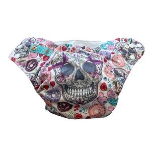 Alva Baby Skeleton & Donuts Cloth Diaper